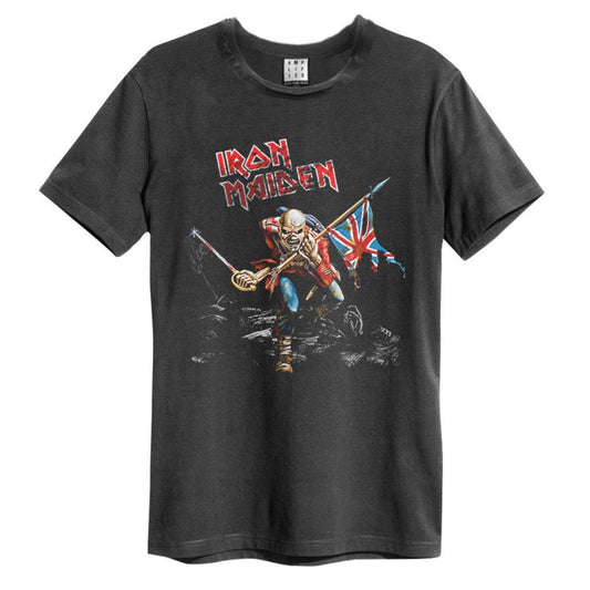 Iron Maiden 80 Tour Vintage T-Shirt (Charcoal) | T-Shirt