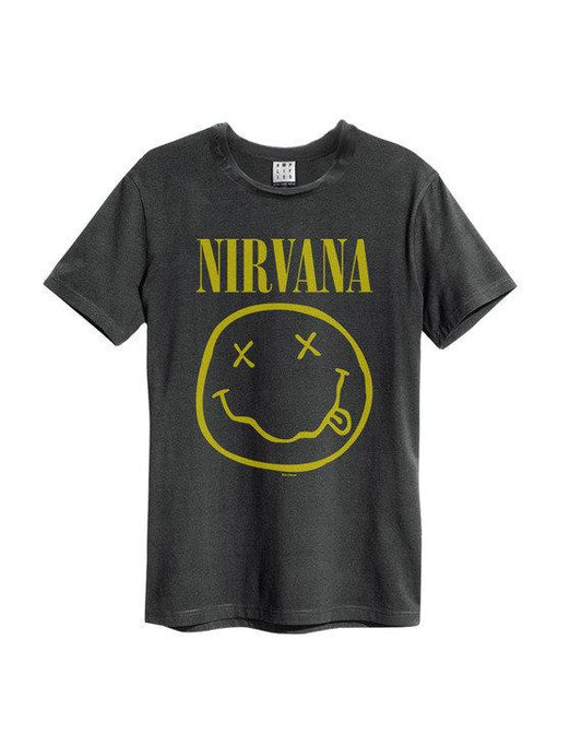 Nirvana Smiley Vintage T-Shirt (Charcoal) | T-Shirt