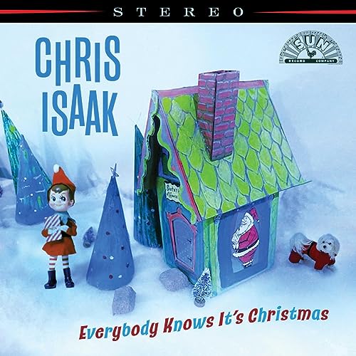 Chris Isaak Everybody Knows It's Christmas (Deluxe) [Spring Green/Bone White Swirl LP] | Vinyl