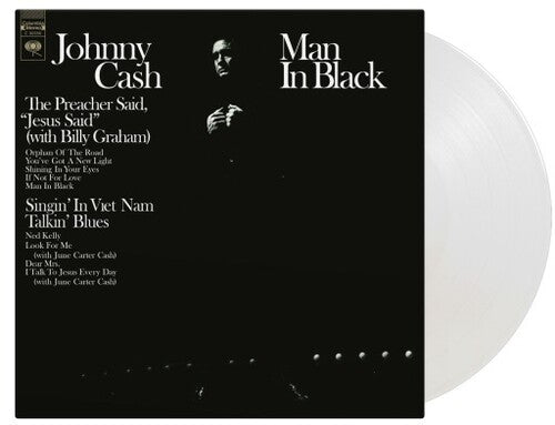 Johnny Cash Man In Black (Limited Edition, 180 Gram Crystal Clear Vinyl) [Import] | Vinyl