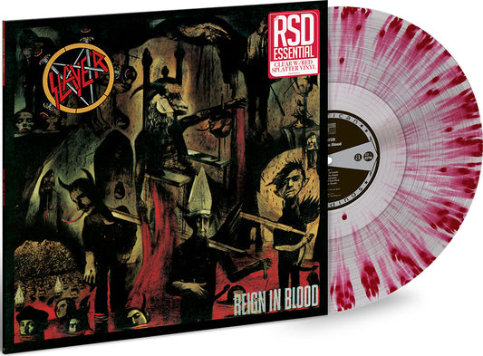 Slayer REIGN IN BLOOD Clear w/ Red Splatter INDIE | Vinyl