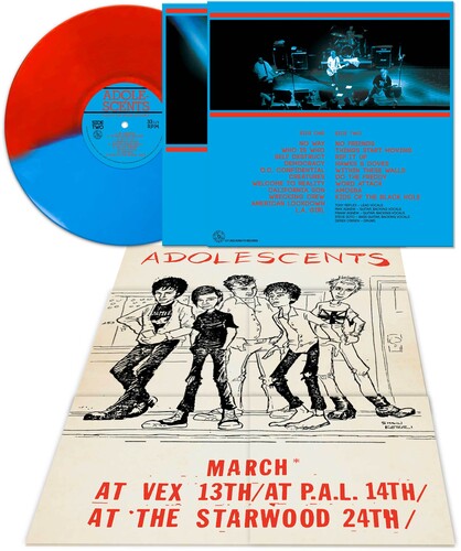 The Adolescents Live At The House Of Blues (Colored Vinyl, Red, Blue, Poster) | Vinyl