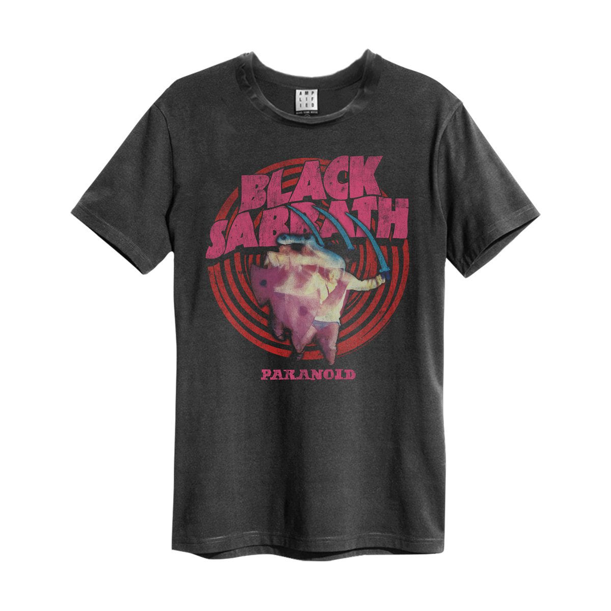 Black Sabbath Paranoid Vintage T-Shirt (Charcoal) |