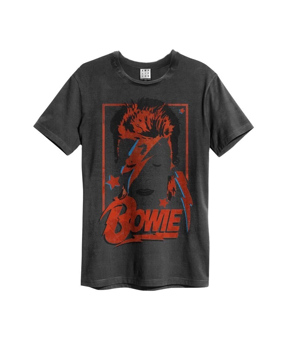 David Bowie Aladdin Sane Vintage T-Shirt (Charcoal) |