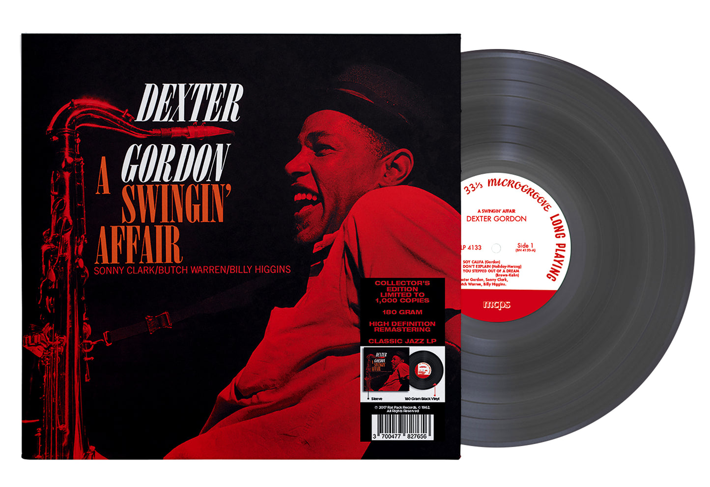 Dexter Gordon 33 Tours - A Swingin' Affair (Blue Note/180 Gram Black Vinyl) | Vinyl