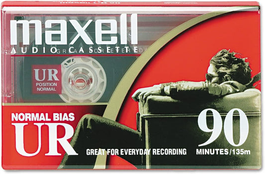 Maxell Maxell 108510 UR-90 Single Normal Bias Audio Cassette 90 Minute With Case | Cassette