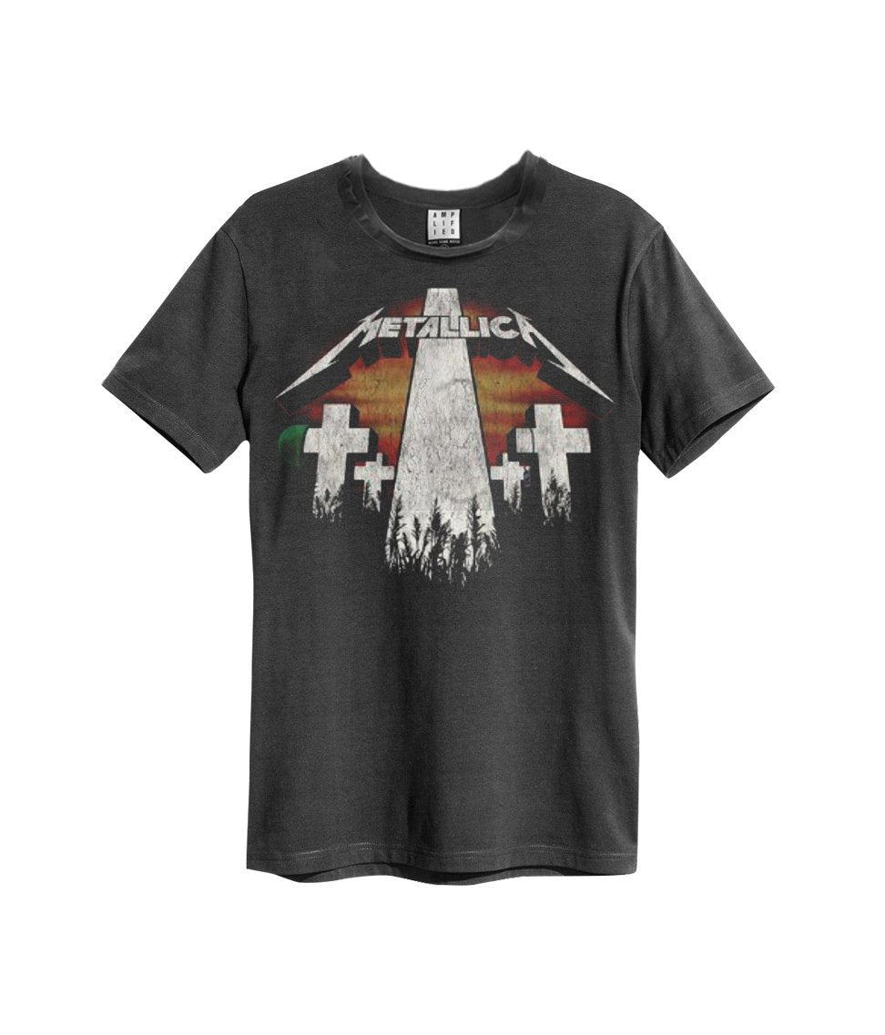 Metallica Master Of Puppets Revamp Vintage T-Shirt (Charcoal) |