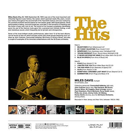Miles Davis The Hits [Import] (180 Gram Vinyl, Remastered) | Vinyl